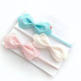 Marshmallow Cloud Bow Headband Set